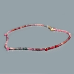 collier spinelle rose bleue