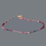 collier spinelle rose et parme