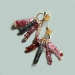 Boucles doreilles spinelle rose -1