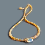 collier opale welo jaune pendentif-B
