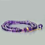 collier perle en Améthyste africaine-7