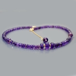 collier perle en Améthyste africaine-5