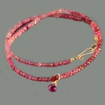 collier tourmaline rose rubellite or 14K-7