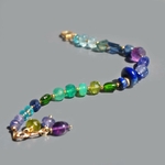 bracelet multi pierres bleu violette verte-3