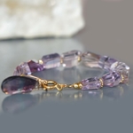 bracelet amethyste rose fluorite-1