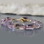 bracelet amethyste rose fluorite-U