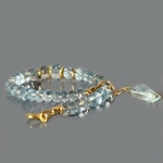 Bracelet aigue marine bleue limpide-9