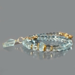 Bracelet aigue marine bleue limpide-8