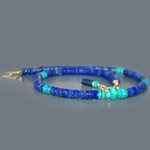 Collier Lapis Turquoise Or14K-5