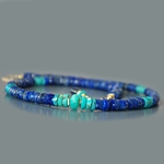 Collier Lapis Turquoise Or14K-6