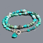 collier turquoise argent de Bali version3-1