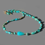 collier turquoise nevada opale centrale