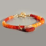 bracelet opale de feu pendentif -4