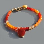 bracelet opale de feu pendentif -7
