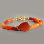 bracelet opale de feu pendentif -5