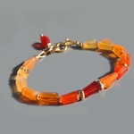 bracelet nuggets opale de feu-4