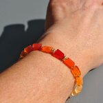 bracelet nuggets opale de feu-9