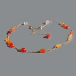 collier nuggets opale de feu-4