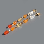 boucles d'oreilles nuggets opale de feu-2