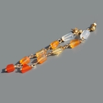 boucles doreilles nuggets opale de feu