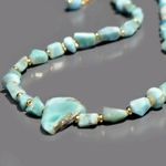 Collier Larimar pendentif -A
