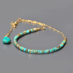Choker turquoise or-3