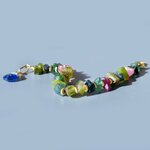 bracelet tourmaline brute rose verte-3