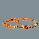 Collier choker pierre orange-4