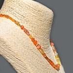 Collier choker pierre orange-8