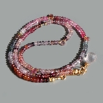 collier spinelles multi color quartz rose-3