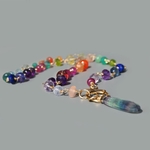 Collier sautoir pulti pierres pendentif Fluorite-4