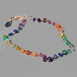 Collier sautoir pulti pierres pendentif Fluorite-7