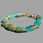 Bracelet Opale peruvienne pierre taillée-6