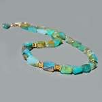 collier opale bleue peruvienne