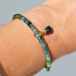 bracelet tourmaline bleue verte pendentif-7