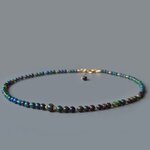 Collier opale noire perles boules-9