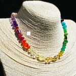 collier grosse perle pierres 7 chakras-B