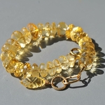 bracelet grosses perles citrine-2