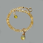 bracelet citrine Quartz naturelle soleil-5