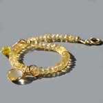 bracelet citrine Quartz naturelle soleil