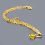 bracelet breloque citrine or-8