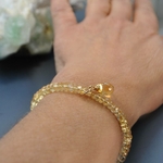 bracelet breloque citrine or-9