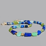 collier péridot lapis afghanite opale-1