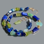 collier péridot lapis afghanite opale-3
