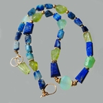 collier péridot lapis afghanite opale-8