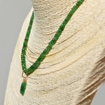 collier emeraude pendentif Cyanite verte-7