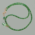 collier emeraude pendentif Cyanite verte-2