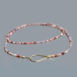 sautoir spinelle rose parme
