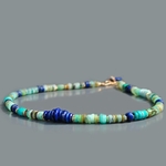 Collier opale bleue lapis-2