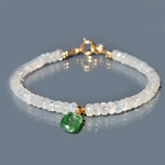 bracelet pierre de lune Cyanite verte-1